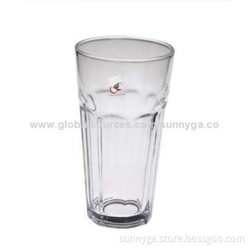 Promotional Drinking Glass with 370mL Capacity, Decorated Pattern, Logo Engraved